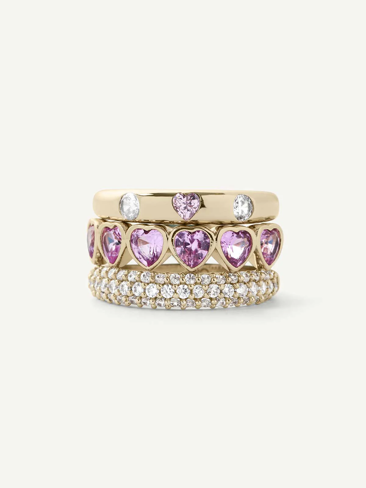 Sweetheart Rings (Set of 3)